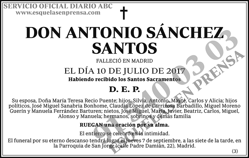 Antonio Sánchez Santos